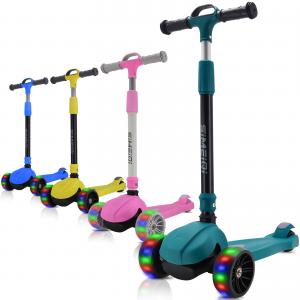 Simiqi folding children's scooter, 4 gear height adjustment, easy to carry and easy to install.